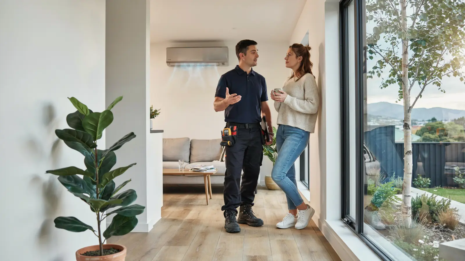 Heat pump quote consultation in Christchurch home