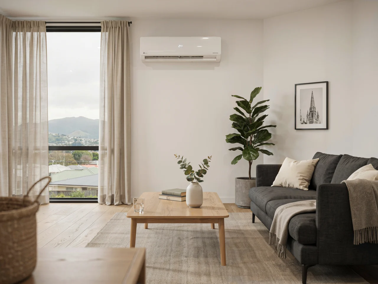 Air conditioning installation in a Christchurch home